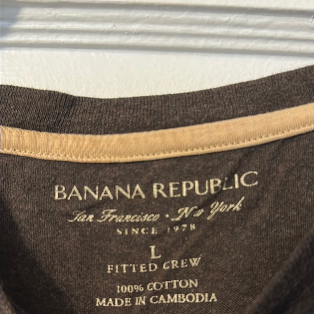 Banana Republic Brown Men's Shirt - Picture 2 of 5